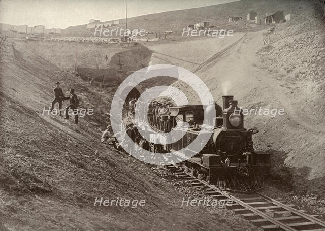 'Laing's Nek Tunnel', c1900. Creator: N. P. Edwards.