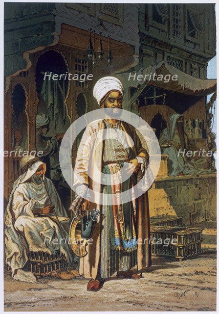 The barber, 1862. Artist: Amadeo Preziosi