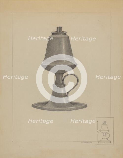 Lamp, c. 1936. Creator: A. Zaidenberg.