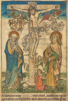 Christ on the Cross with Angels, c. 1490. Creator: Unknown.