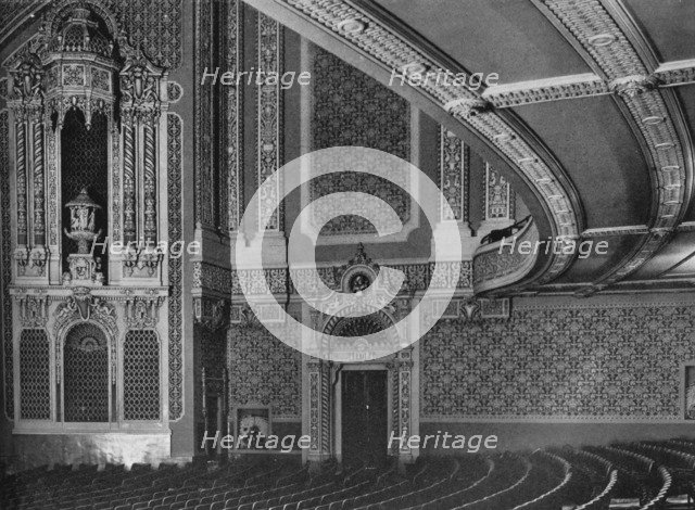 Detail of the auditorium, Granada Theatre, San Francisco, California, 1922. Artist: Unknown.