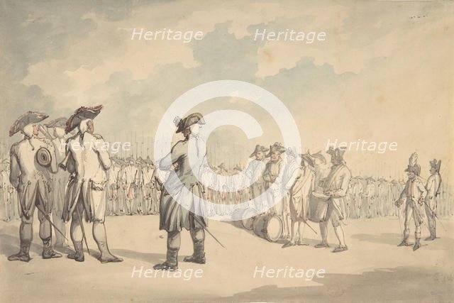 The Review, ca. 1800. Creator: Thomas Rowlandson.