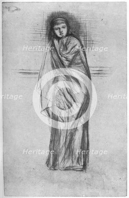 'The Model Resting', 19th century (1904).Artist: James Abbott McNeill Whistler