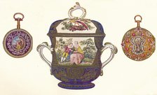 'Louis XVI. Gold Repeater, (c.1770), Old Chelsea Porcelain Porringer and Cover, (c.1710), 1903. Artist: Unknown