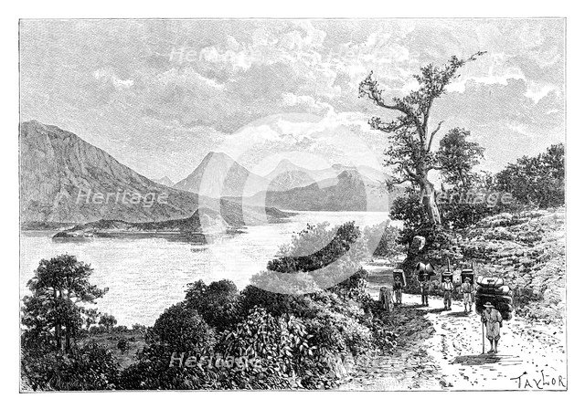 Lake Atitlan, Guatemala, c1890. Artist: Unknown