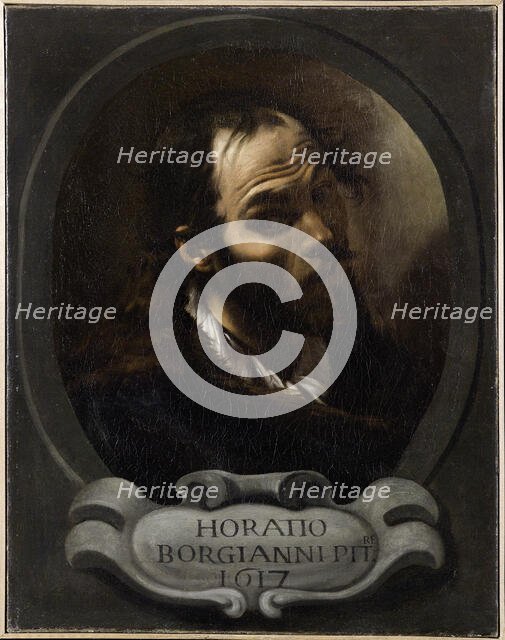 Self-Portrait, 1615. Creator: Borgianni, Orazio (1578-1616).