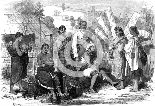 Looshais on the frontier of Bengal, 1872. Creator: Felix Elie Regamey.