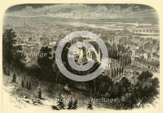 'Dubuque, from Kelly's Bluff', 1874.  Creator: James H. Richardson.