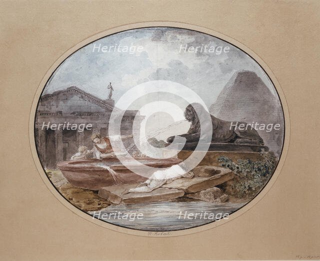 Architectural Capriccio, 1801. Creator: Hubert Robert.