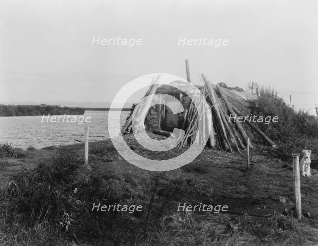 On the Selawik River, c1929. Creator: Edward Sheriff Curtis.