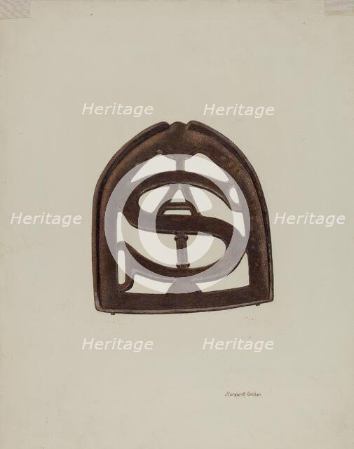 Trivet, c. 1941. Creator: Margaret Golden.
