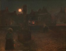 Evening Prayer (Le calvaire de Rochefort-en-Terre), 1896. Creator: Du Puigaudeau, Ferdinand (1864-1930).