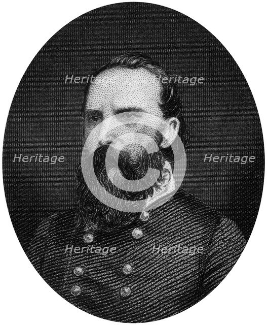 James Longstreet, Confederate general, 1862-1867.Artist: J Rogers