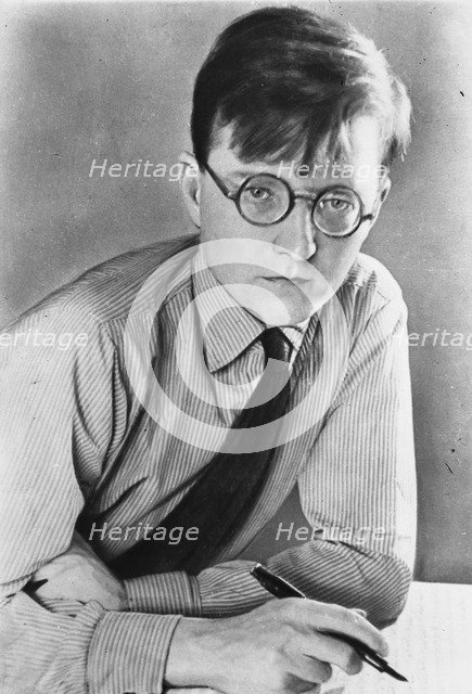 Portrait of the composer Dmitri Shostakovich (1906-1975).