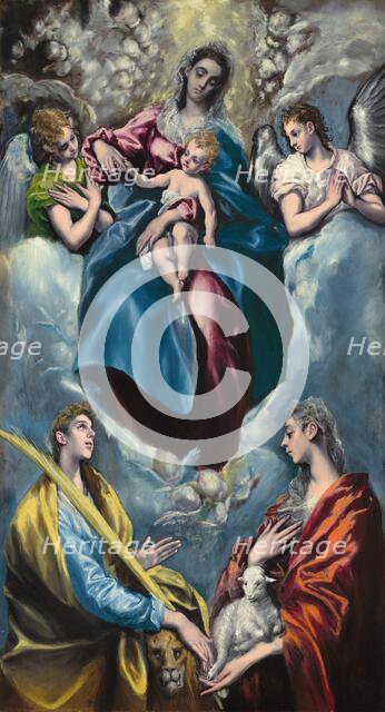 Madonna and Child with Saint Martina and Saint Agnes, 1597/1599. Creator: El Greco.