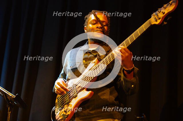 Romarna Campbell Trio, New Generation Jazz Festival Roadshow, Shoreham by Sea, W Sussex, Feb 2023. Creator: Brian O'Connor.