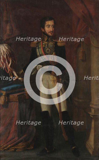 Portrait of King Miguel I of Portugal (1802-1866). Creator: Ribeiro, João Baptista (1790-1868).