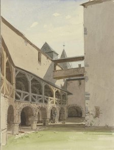 Pfalzgrafenstein Castle near Kaub, 1849. Creator: Carl Theodor Reiffenstein.