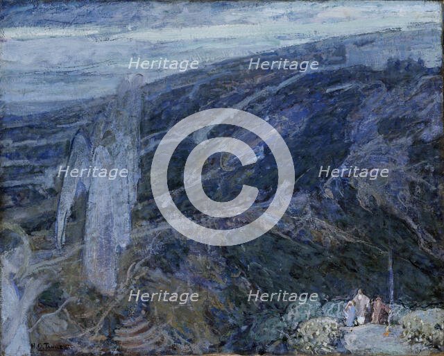 Angels Appearing before the Shepherds, ca. 1910. Creator: Henry Ossawa Tanner.