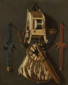 Still Life with Implements of the Hunt, 1670-1686. Creator: Johannes Leemans.