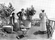 Adam Johnstone's Son: Meanwhile, he spent a great deal of his time with the Bowrings, 1895. Creator: George Meisenbach.