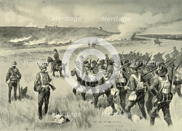 'The City of London Imperial Volunteers at Doornkop on the 29th of May', 1901. Creator: Charles Edwin Fripp.