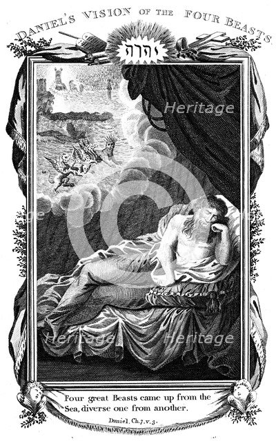 Daniel's vision of the beasts, 1804. Artist: Unknown