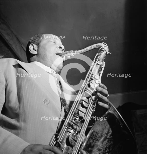 Portrait of Coleman Hawkins, Spotlite (Club), New York, N.Y., ca. Sept. 1946. Creator: William Paul Gottlieb.