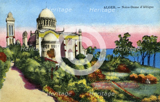 Notre Dame d'Afrique, Algiers, Algeria, early 20th century. Artist: Unknown