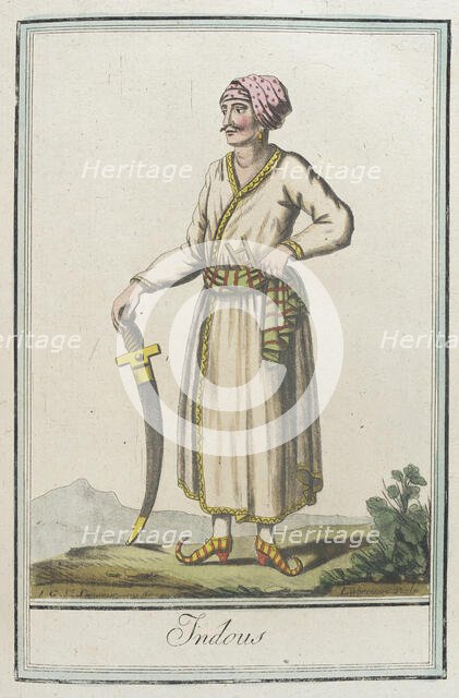 Costumes de Différents Pays, 'Indous', c1797. Creators: Jacques Grasset de Saint-Sauveur, LF Labrousse.