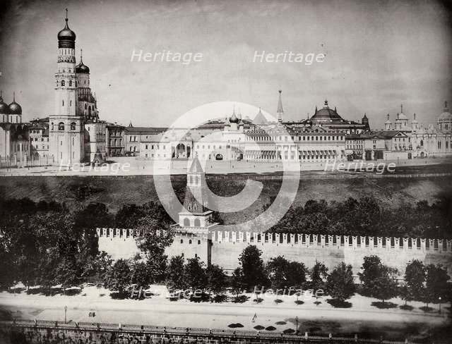 View of the Moscow Kremlin, Russia, c1870-c1875. Artist: Unknown