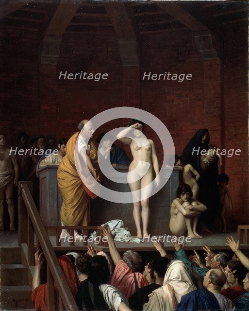 'The Slave Market in Rome', c1883-c1884. Artist: Jean-Leon Gerome