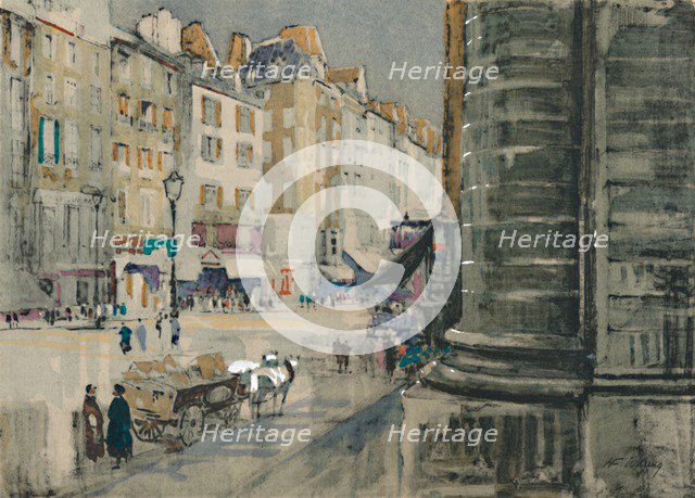 'The Revolution's own street of Saint-Antoine', c1927, (1927). Artist: Henry Franks Waring.