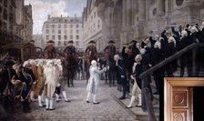 Louis XVI received by the new Mayor of Paris, July 17 1789, (19th/early 20th century). Artist: Jean-Paul Laurens