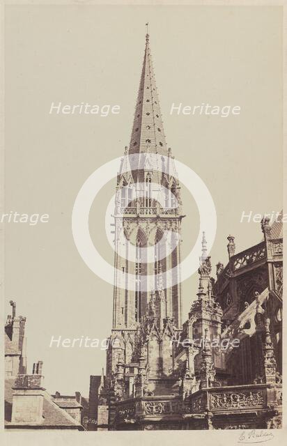 Church of Saint-Pierre, Caen, 1855. Creator: Edouard Baldus.