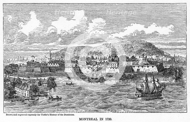 'Montreal in 1729', (1877). Artist: Unknown