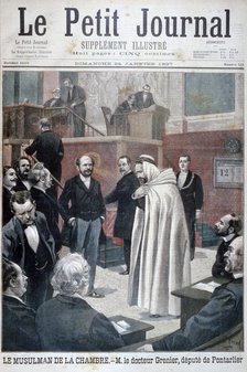 Dr Philippe Grenier, the first Muslim Deputy in the French National Assembly, 1897. Artist: Oswaldo Tofani