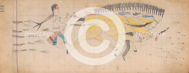 Maffet Ledger: Drawing, ca. 1874-81. Creator: Unknown.