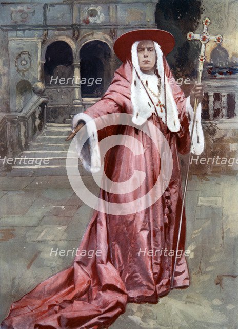 ES Willard in The Cardinal, c1902. Artist: Unknown