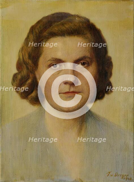 Portrait of a Lady, 1948. Creator: Tom von Dreger.