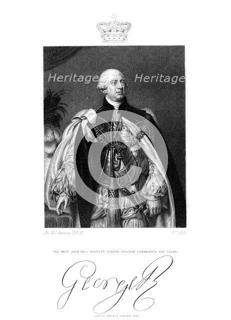 George III, King of Great Britain and Ireland, 19th century.Artist: W Holl