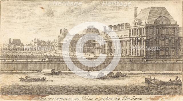 Veue et Perspectiue du Palais et Jardins des Thuilleries, 1650/1655. Creator: Israel Silvestre.