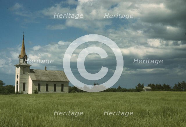 Church near Junction City, Kansas, 1942 or 1943. Creator: John Vachon.