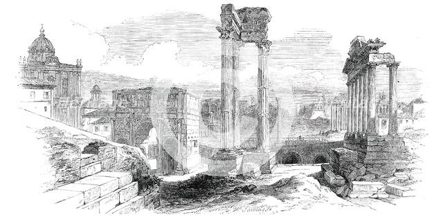 The Ancient Forum - Rome, 1850. Creator: Unknown.