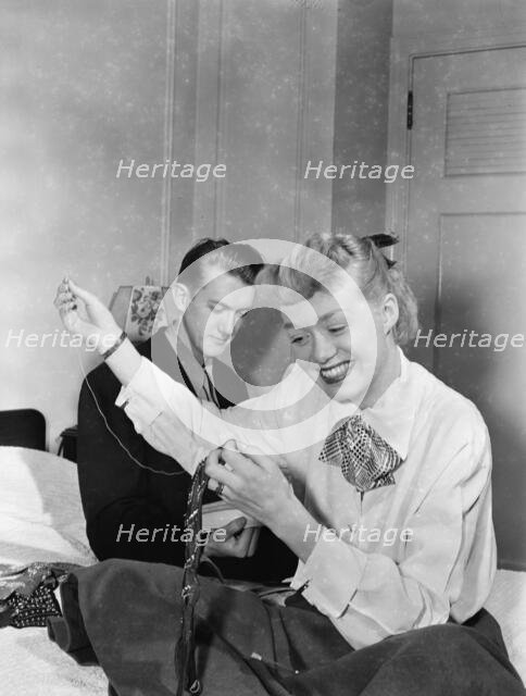 Portrait of June Christy and Bob Cooper, 1947 or 1948. Creator: William Paul Gottlieb.