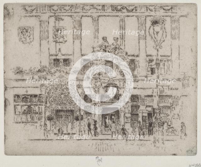 The Institute, Piccadilly, 1906. Creator: Joseph Pennell.