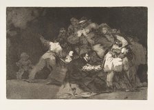 Plate 9 from the 'Disparates':General folly, ca. 1816-23 (published 1864). Creator: Francisco Goya.