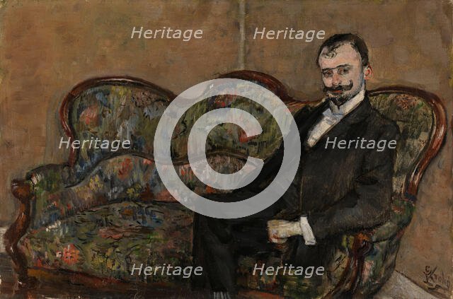 Portrait of Sigurd Bodtker, probably 1902. Creator: Christian Krohg.
