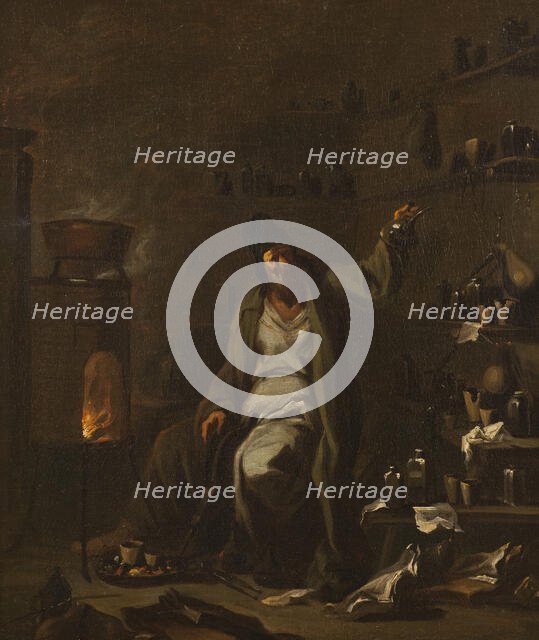 The Alchemist, late 17th-mid 18th century. Creator: Alessandro Magnasco.