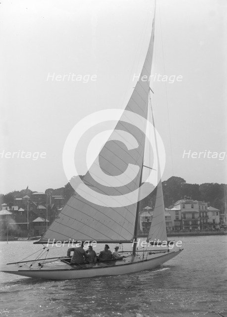 The 6 Metre class sailing yacht 'Jean', 1922. Creator: Kirk & Sons of Cowes.